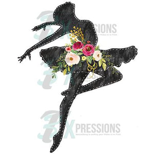 Ballerina Dancer, floral waist
