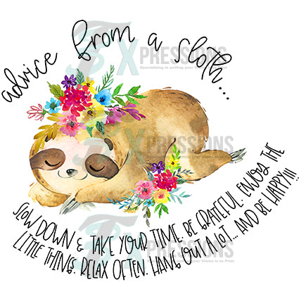 Sloth Advice 3T Xpressions