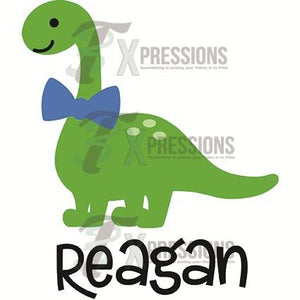 Personalized Dinosaur with bow tie