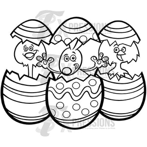 Three Easter Egg, Coloring Shirt