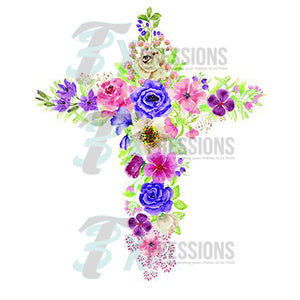 Floral Cross - 3T Xpressions