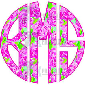 Personalized Circle Monogram - 3T Xpressions