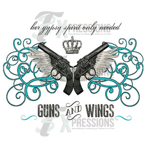 Her Gypsy Spirit  Guns Wings - 3T Xpressions