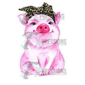 HTV Leopard Scarf Pig - 3T Xpressions
