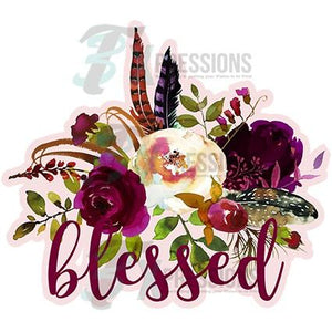 HTV Blessed Floral - 3T Xpressions