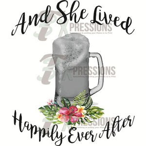 Beer Mug, She Lived Happily Ever After - 3T Xpressions