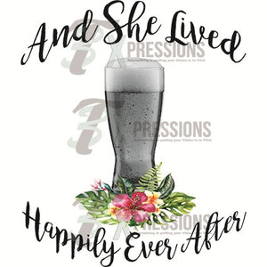 Beer Glass, She Lived Happily Ever After - 3T Xpressions