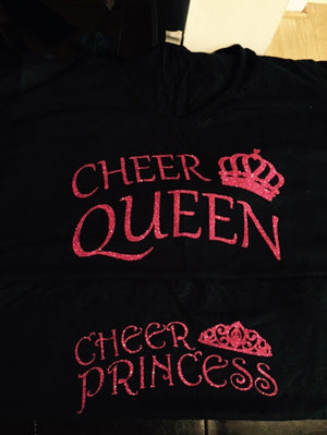 Glitter Cheer Queen or Glittee Cheer Princess girls, cheer - 3T Xpressions