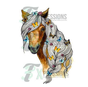 Personalized Horse Head With Braid - 3T Xpressions