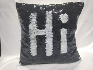 Black & White Sequin Pillows