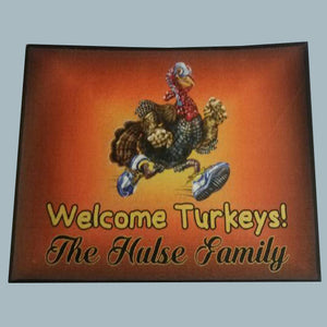 Thanksgiving door mat, turkey - 3T Xpressions