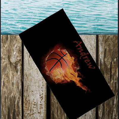 Utah Jazz NBA Colorblock Personalized Beach Towel